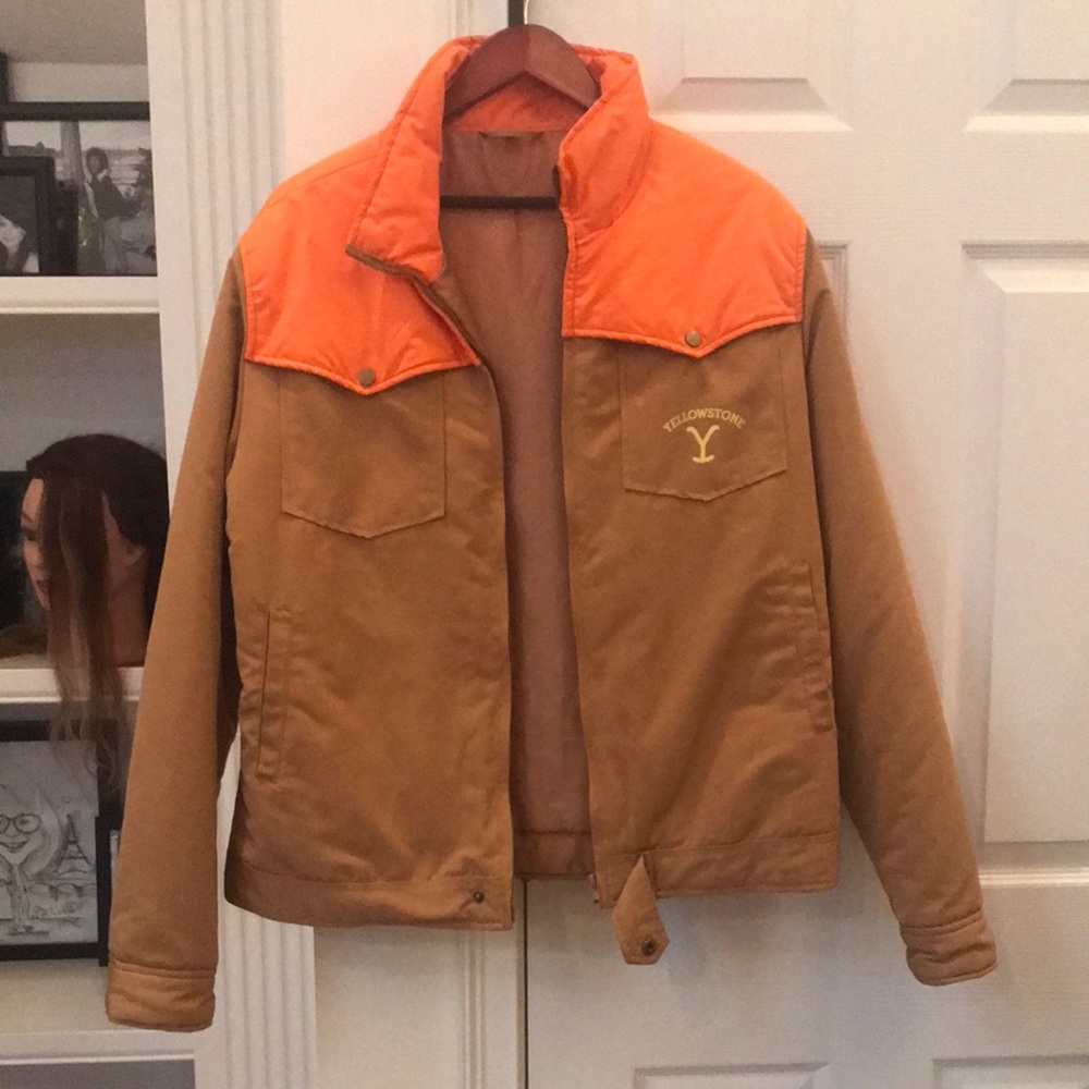 Men's Yellowstone Orange and Tan Jacket